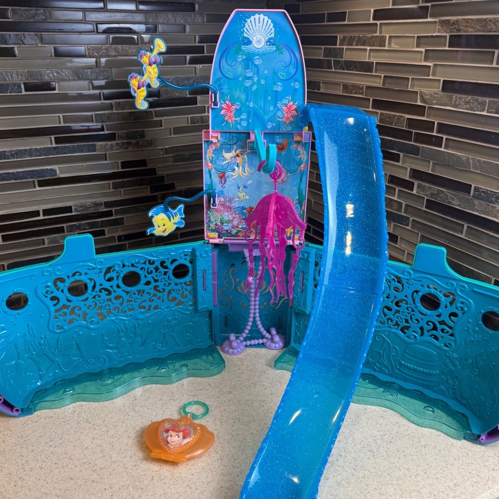 Disney Princess The Little Mermaid Ariel's 2-in-1 Royal Ship Play Set w/ Slide